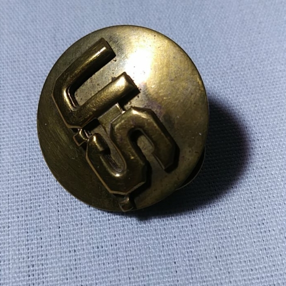 Vintage U. S. Army Letter Disc Lapel Pin - Picture 3 of 5